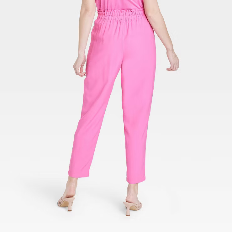 Women's High-Rise Tapered Ankle Pull-On Pants - A New Day™ | Target