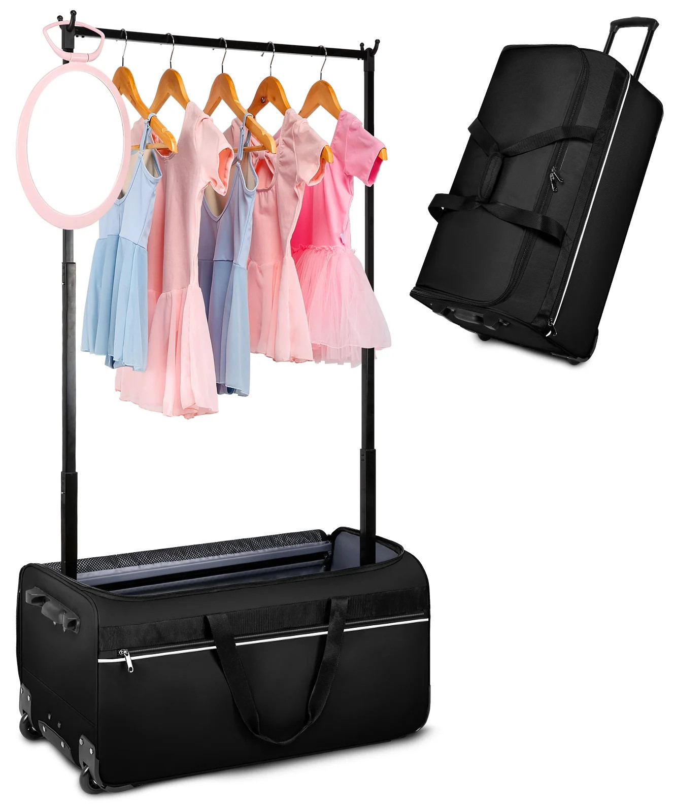 Dance Bag with Garment Rack, 28" Rolling Dance Competition Bag for Shows,Travel and Performances | Walmart (US)