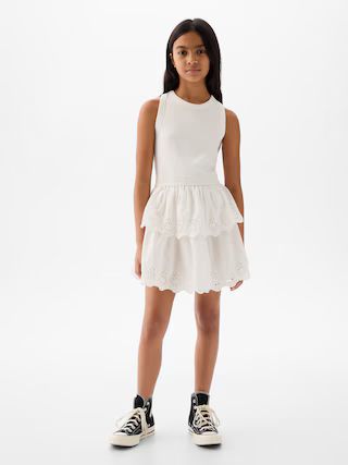 Kids Eyelet Tiered Dress | Gap (US)