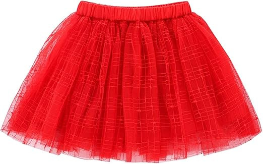 Soft Plaid Tulle Tutu Skirt for Toddlers Girls Princess Dress Up 1-10 Years | Amazon (US)