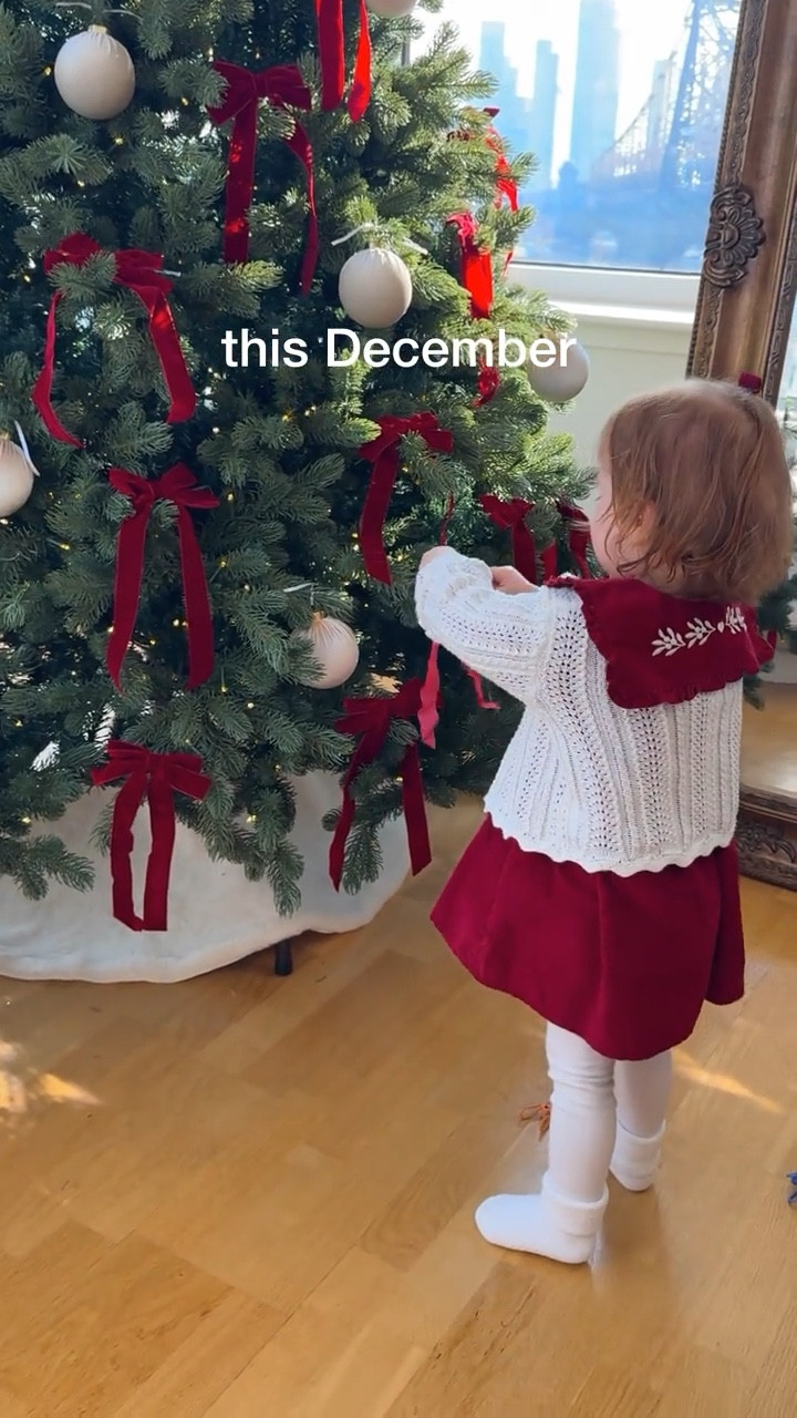 our tree is 7.5 ft, burgundy velvet bows, velvet ball ornaments 🎄✨❤️ 

#LTKSeasonal #LTKHoliday