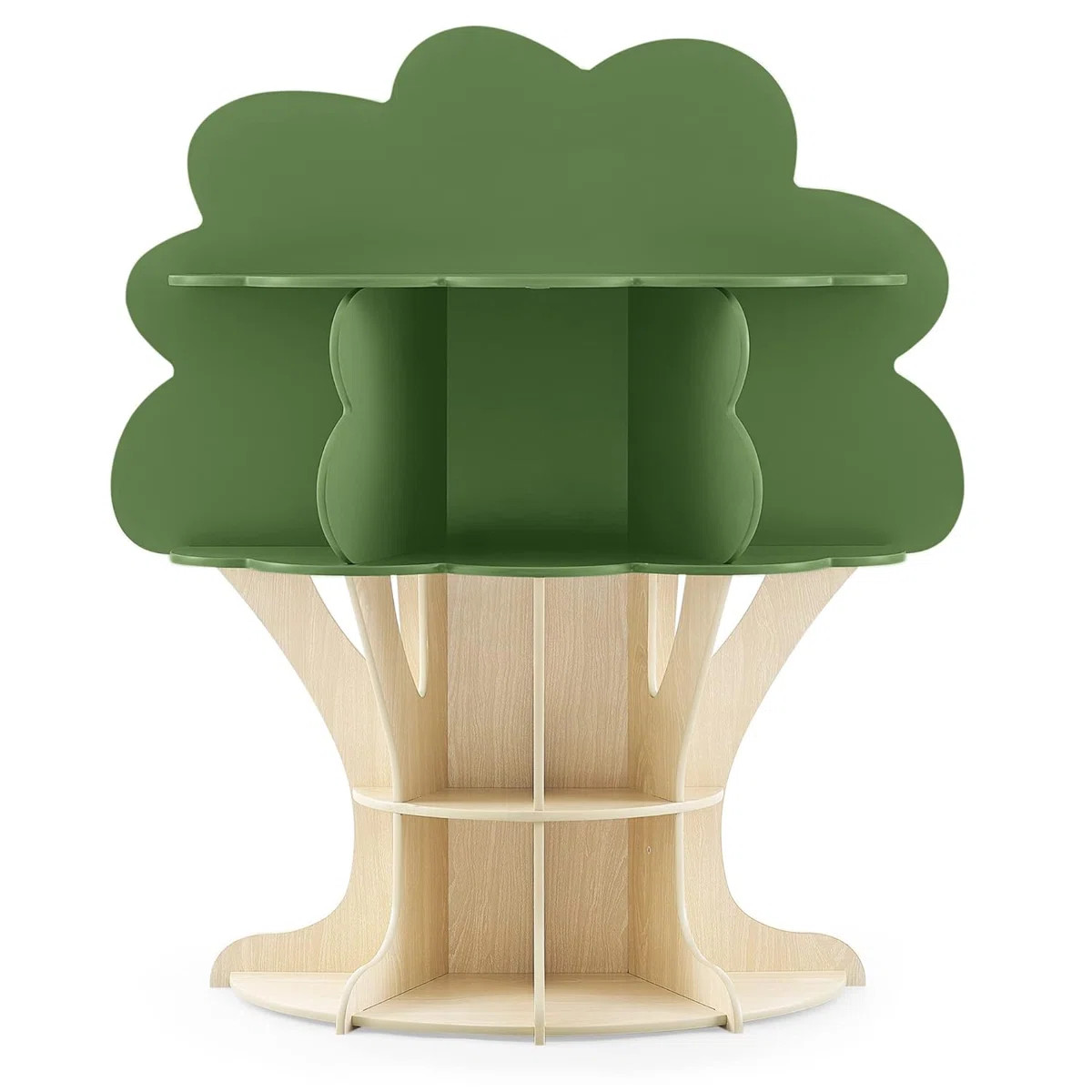 Delta Children Tree Bookcase - Greenguard Gold Certified, Fern Green/Crafted Natural | Wayfair North America