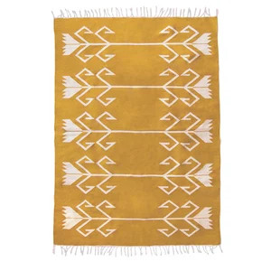 Roots handwoven floral kilim rug; wool; mustard yellow; southwestern; 2x3 3x5 5x7 8x10 9x12; area... | Etsy (US)