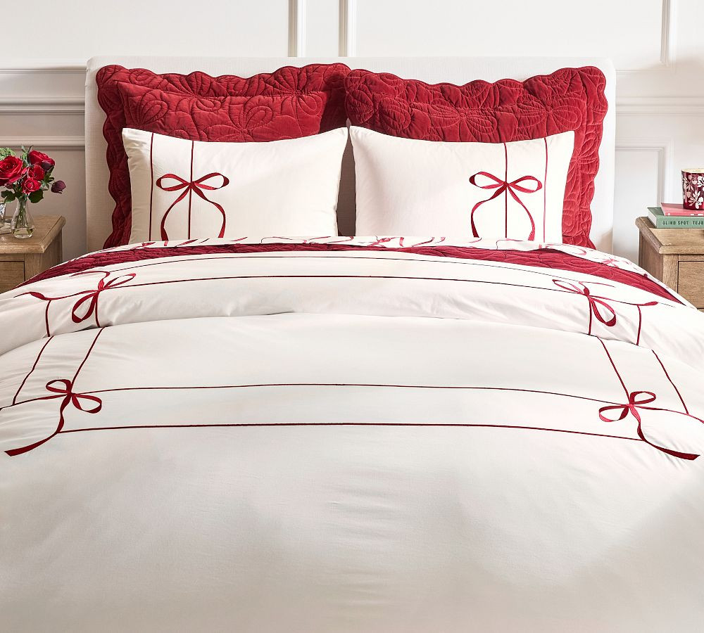 Monique Lhuillier Nell Bow Duvet | Pottery Barn (US)
