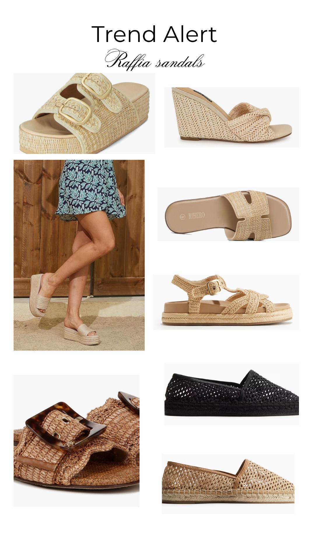 Raffia sandals and shoes 

#LTKsummer #LTKstyletip