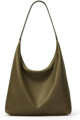 KALIDI Casual Tote Bag Vegan Leather Hobo Zipper Work Bag Weekender Shoulder for Women Shoulder T... | Amazon (US)