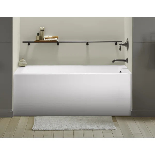 K-20202-RA-0 Underscore 60" x 32" Rectangular Alcove Soaking Bathtub with Integral Apron | Wayfair North America