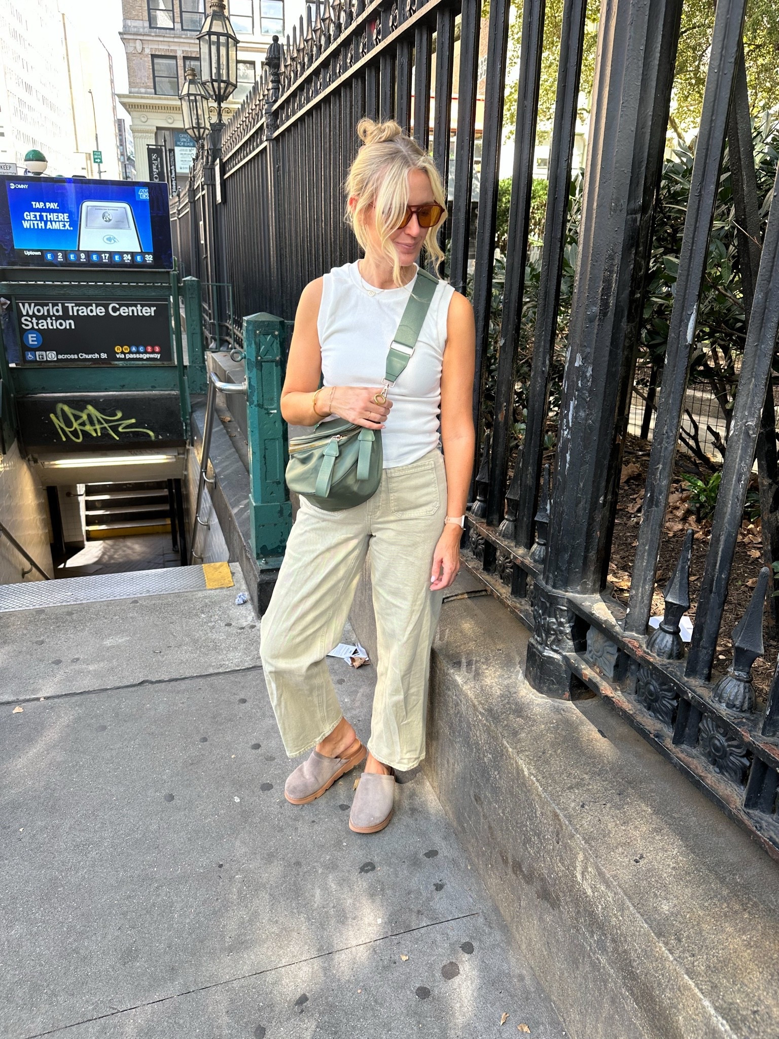 NYC Fashion Week comfy mom fit 🤍 These high-rise structured jeans are by far one of my favorite pairs from Walmart! I love the patch pockets + they come in so many color options. Paired them with a basic tank and the comfiest shoes for walking all over the city. Such an easy everyday fall outfit!

#LTKNYFW #LTKdayinmylife #LTKmomlife