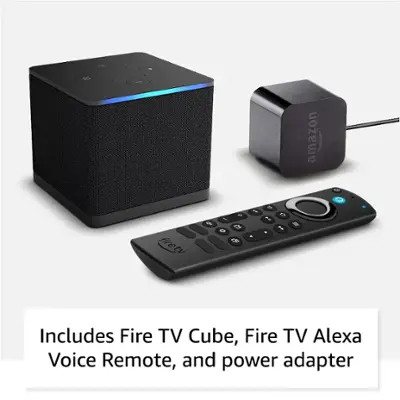 Amazon - Fire TV Cube 3rd Gen Streaming Media Player with 4K Ultra HD Wi-Fi 6E and Alexa Voice Re... | Best Buy U.S.
