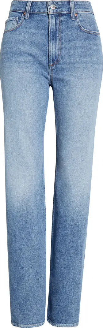 Stevie High Waist Ankle Straight Leg Jeans | Nordstrom