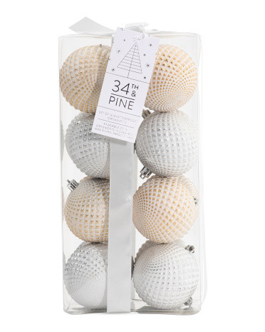 16pc 80mm Facet Ornaments | TJ Maxx