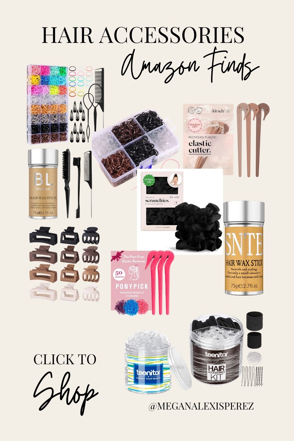Trending Amazon hair accessories—clips, elastics, brushes, wax sticks & more. Holiday hairstyling essentials! 

#LTKKids #LTKGiftGuide #LTKHoliday