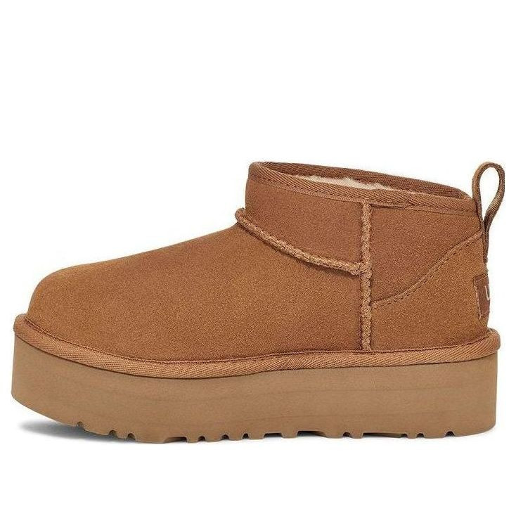 (PS) UGG Classic Ultra Mini Platform 'Chestnut' 1157791K-CHE | KICKS CREW