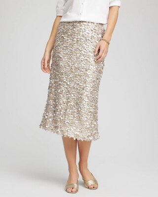 Women's Sequins Party Pencil Skirt in Champagne Fizz | Chico's | Chico's