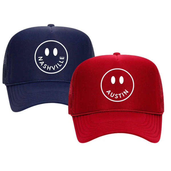 Custom City Trucker Hat | Sprinkled With Pink