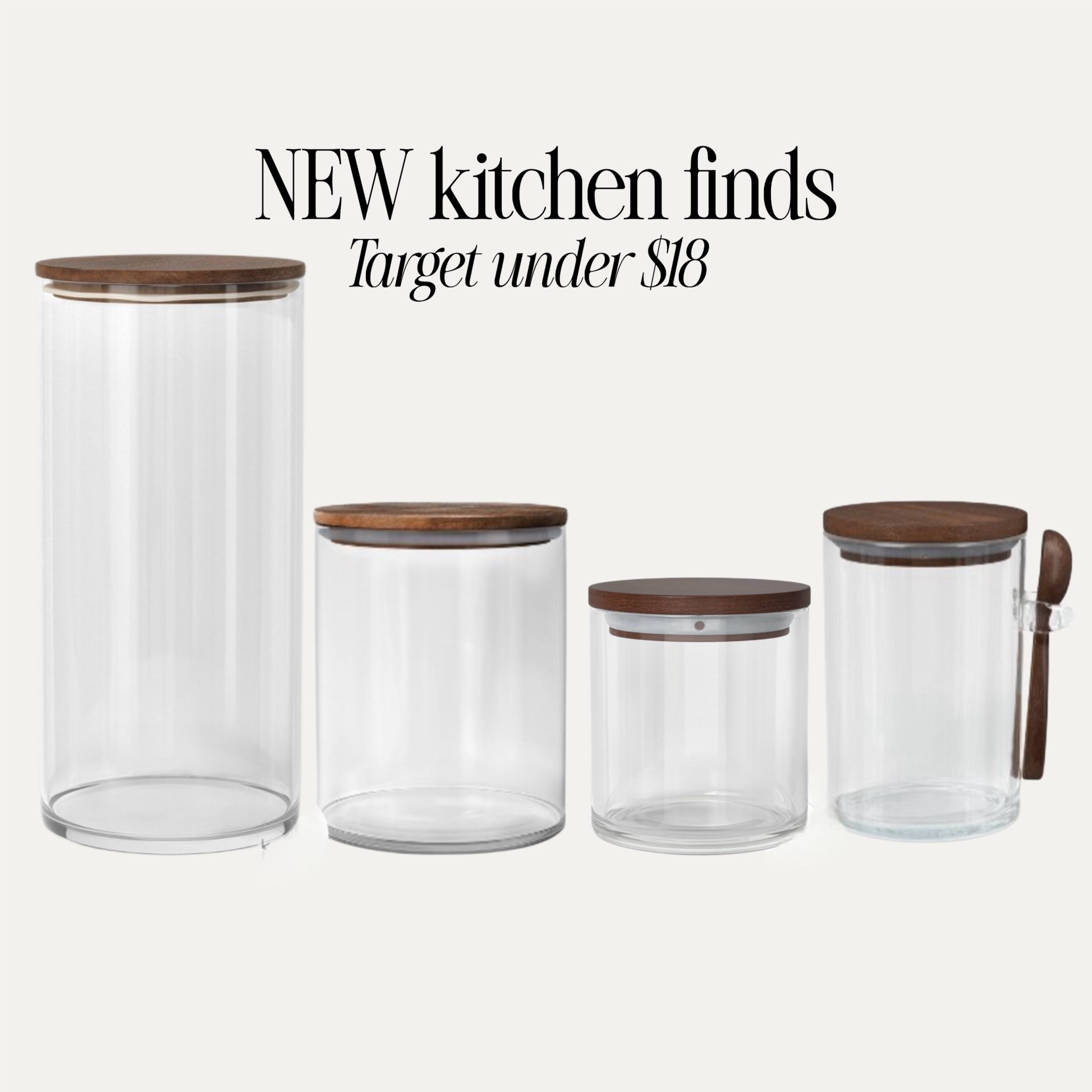 New target kitchen organization finds under $18

#targetfinds #homedecor #organization #canisters

#LTKSeasonal #LTKHome #LTKmomlife