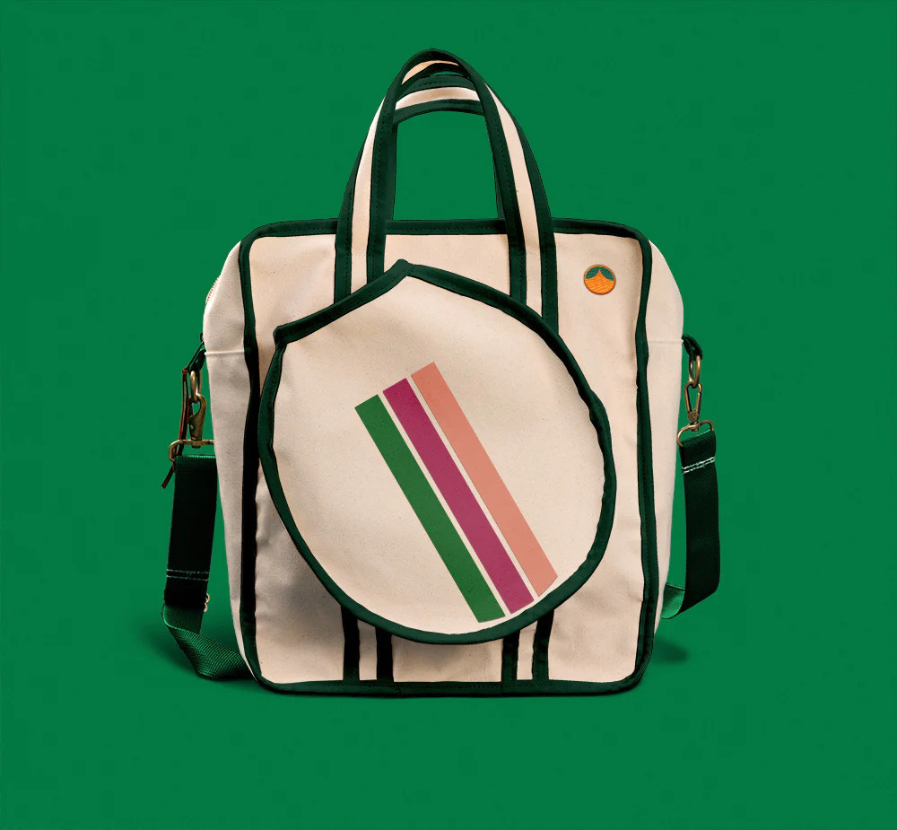 Hunter Nantucket Stripe Pickleball Bag | Tangerine Paddle