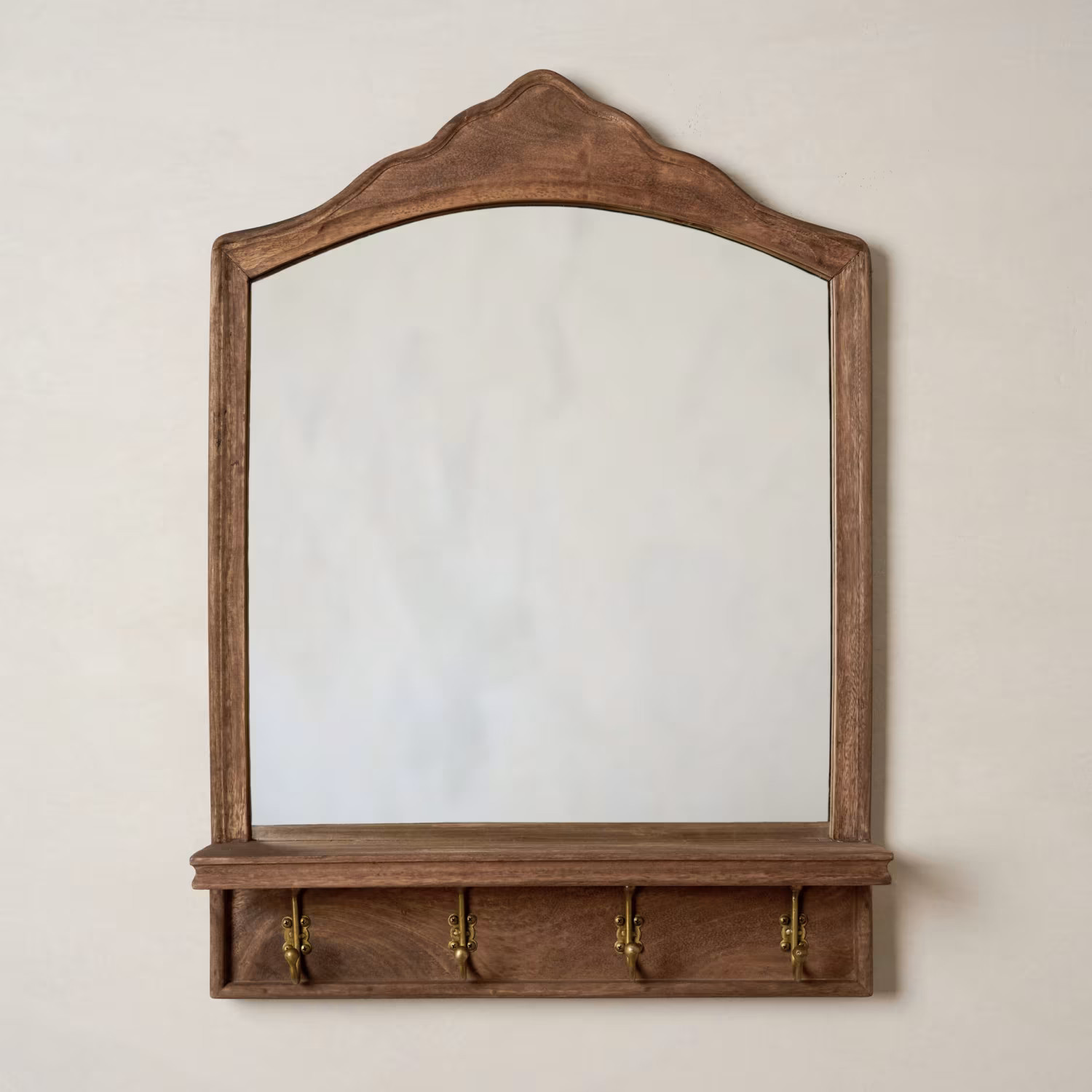 James Mirror with Hooks and Shelf | Magnolia