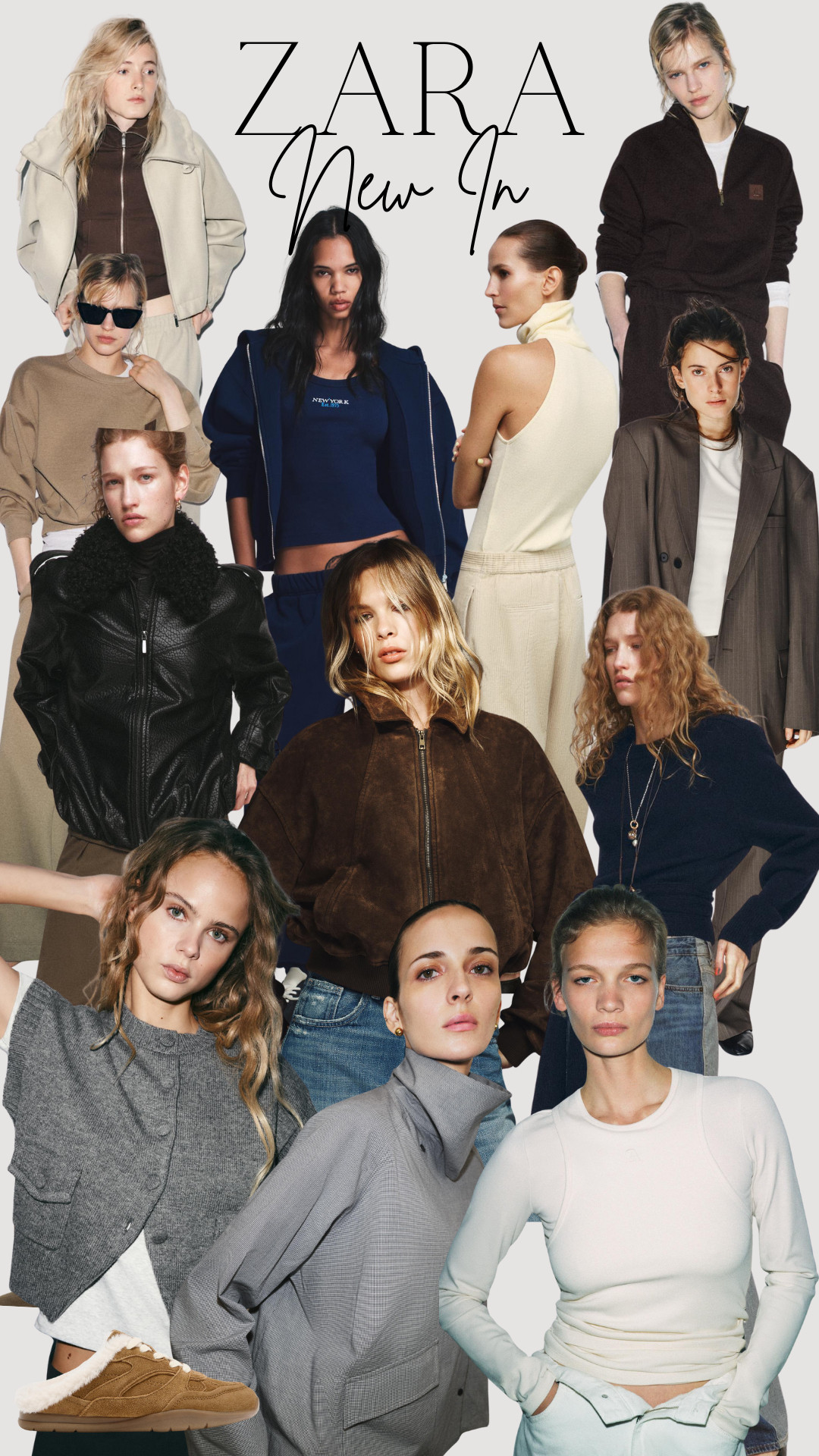 Zara Edit, Zara New In, Faux Suede Jacket, Faux Leather Bomber, Oversized Striped Blazer, Oversized Check Shirt, TRF Extra Wide-Leg Jeans, Plush Trousers, Text Joggers, Ribbed Slogan T-Shirt, High-Neck Sleeveless Top, Knit Waistcoat, 100% Wool Jumper, Slogan Print Hoodie, Patch Sweatshirts, Double-Embroidered Top, and Slingback Trainers 

 #LTKuk #LTKwinter #LTKstyletip