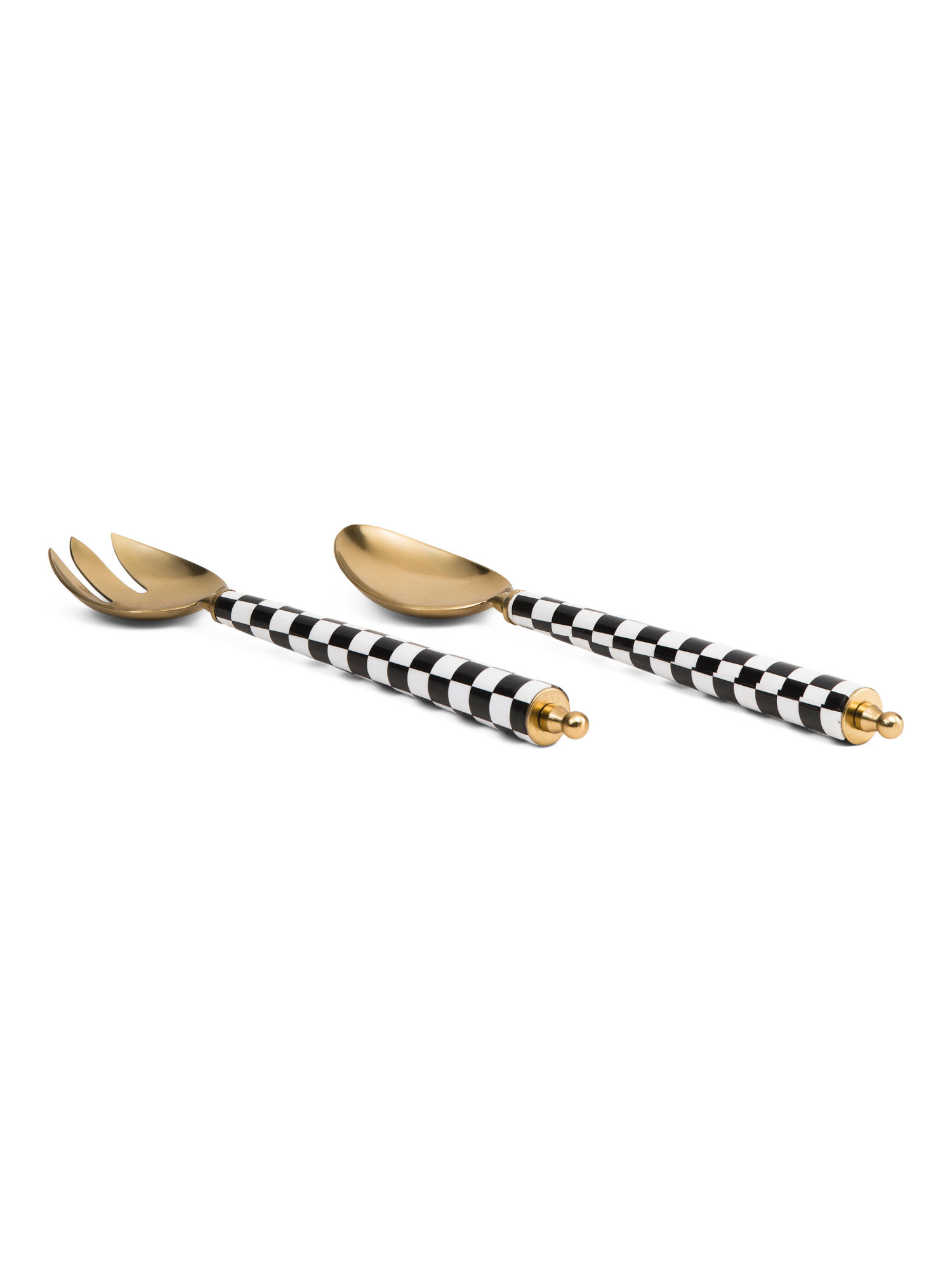 2pc Checkered Salad Servers | TJ Maxx
