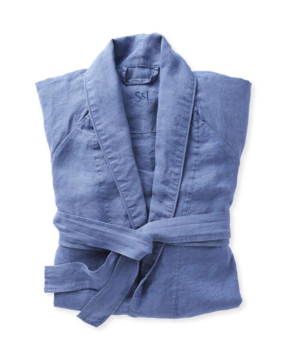 Positano Linen Robe | Serena and Lily