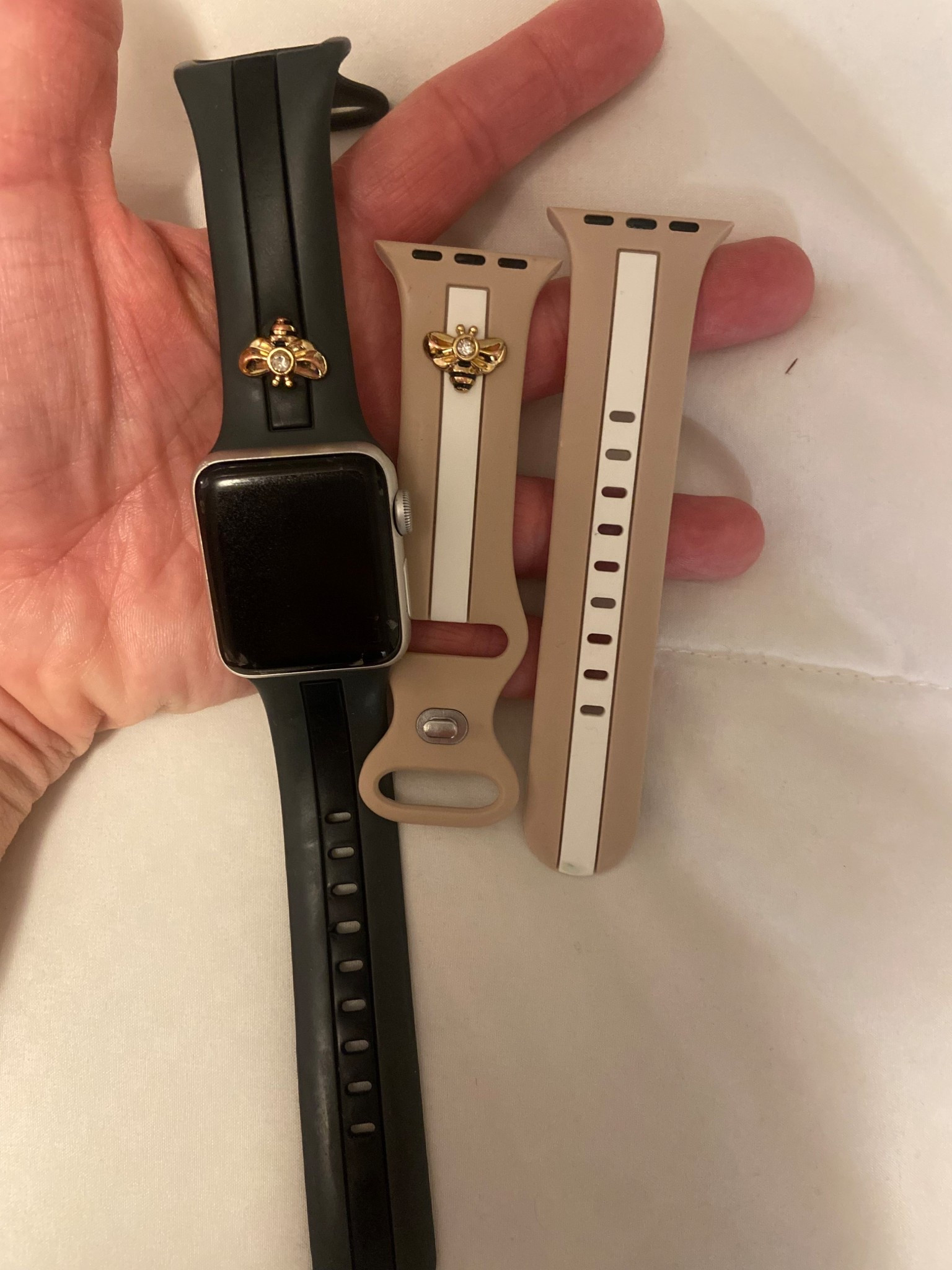 This watchband comes as a 3-pack and I wear one of the three 4 days out of the week. The quality is great and I’ve also given them as a gift before.  


#giftforher #watchband #giftunder20 #designerdupe 



#LTKU #LTKOver40