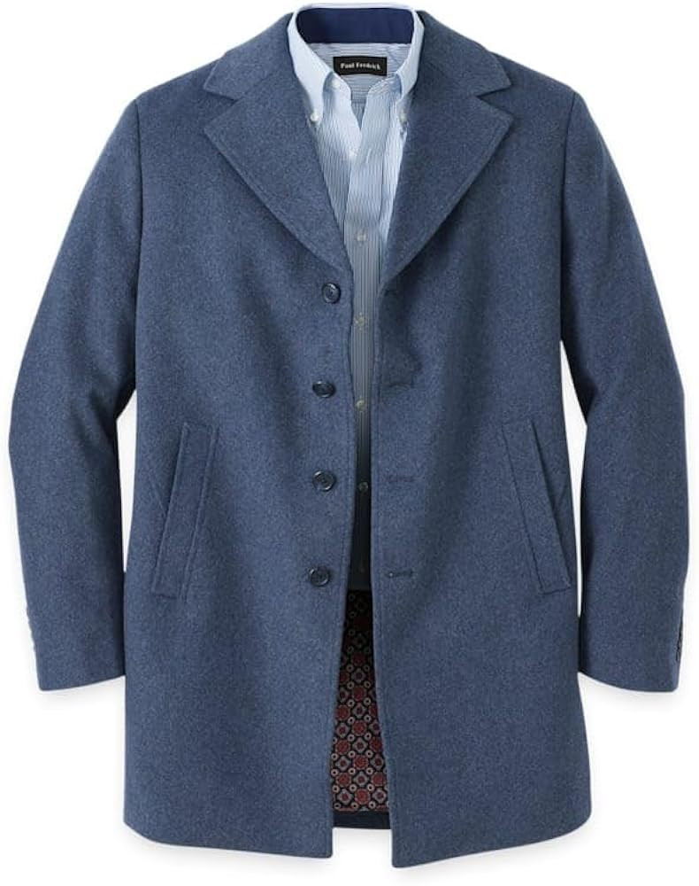 Paul Fredrick Men's Wool Blend Topcoat | Amazon (US)