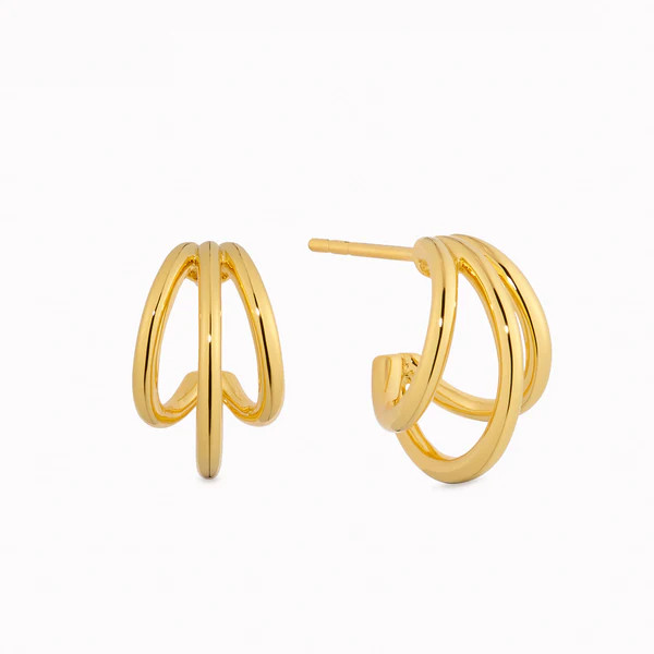 Triple Hoop Earrings - Grete | Linjer