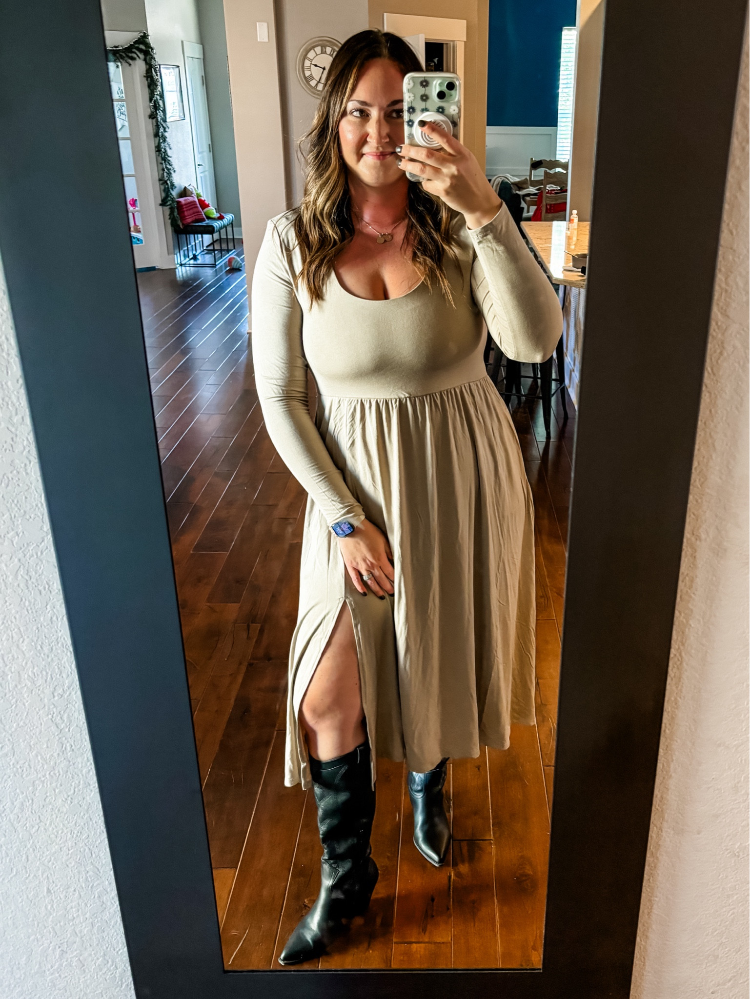 Thanksgiving outfit idea with boots 

#LTKHoliday #LTKFindsUnder50 #LTKShoeCrush