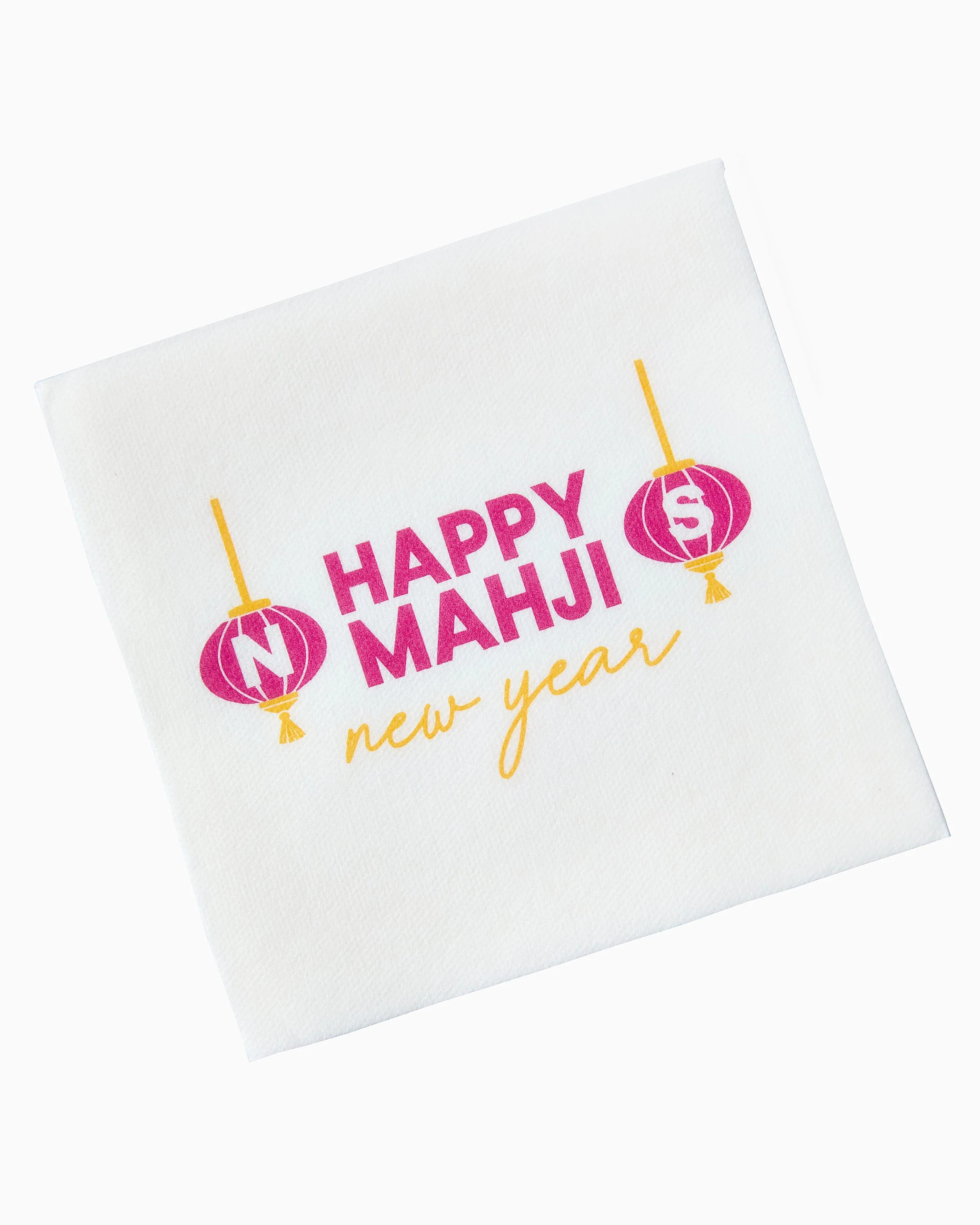 Happy Mahji Napkins | Oh My Mahjong