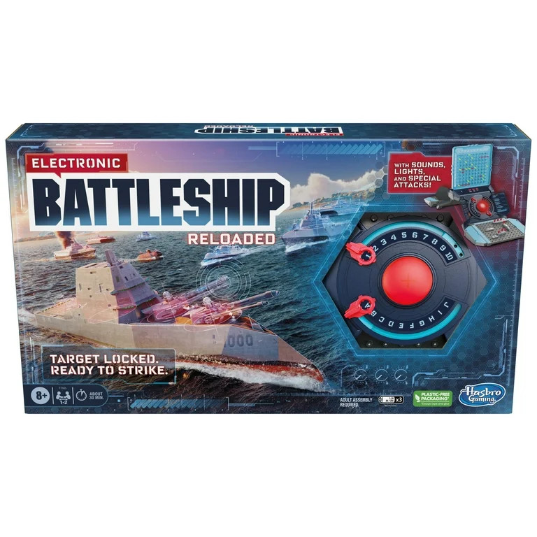 Electronic Battleship Reloaded Board Game, Naval Combat Strategy Game for 1-2 Players, Ages 8+ | Walmart (US)