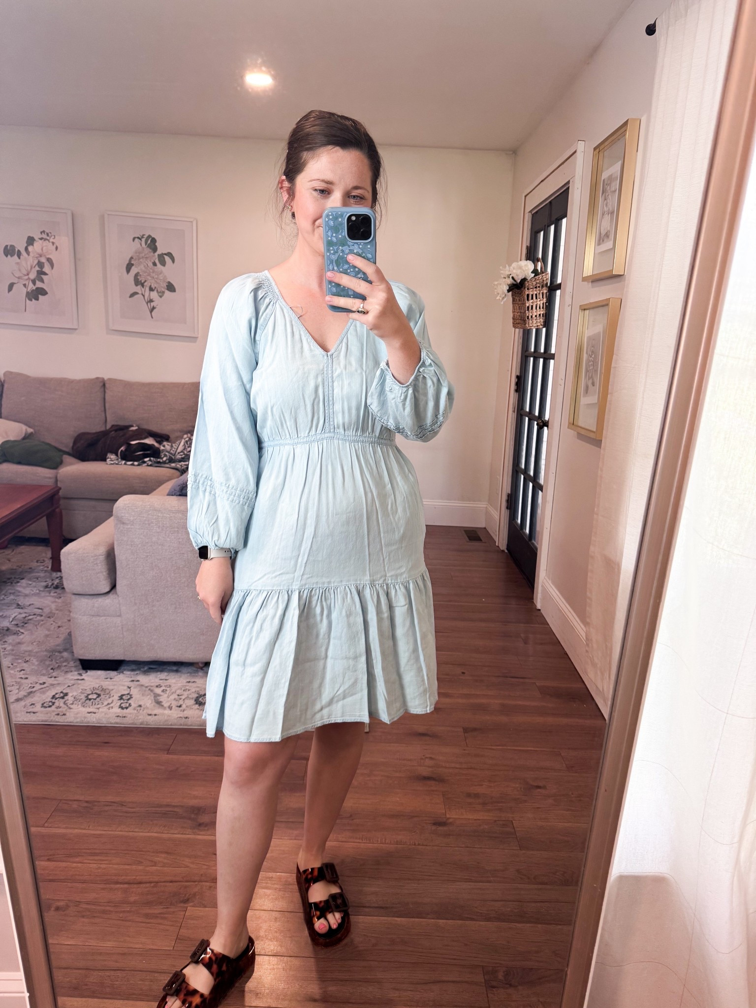 Spring dress. Spring outfit 