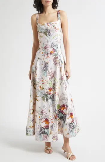 Alice + Olivia Floral Print Sleeveless Maxi Dress | Nordstrom | Nordstrom