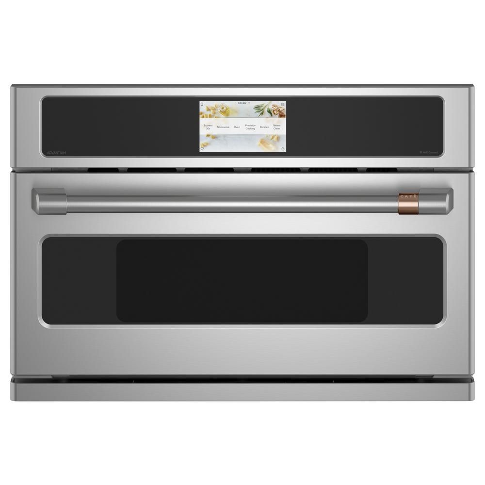 30 in. 1.7 cu. ft. Smart Electric Wall Oven and Microwave Combo with 120 Volt Advantium Technolog... | The Home Depot