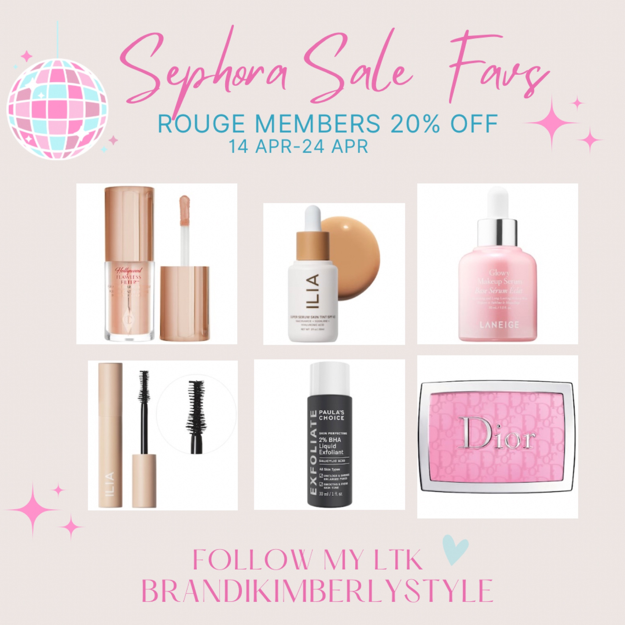 Sharing my Sephora sale favorites! Y’all these are my go-to! Items that are tried and true 💕 must-haves for your makeup bag.  The Sephora Rouge Sale starts today, 20% off until April 24th!!! 

#LTKbeauty #LTKFind #LTKBeautySale