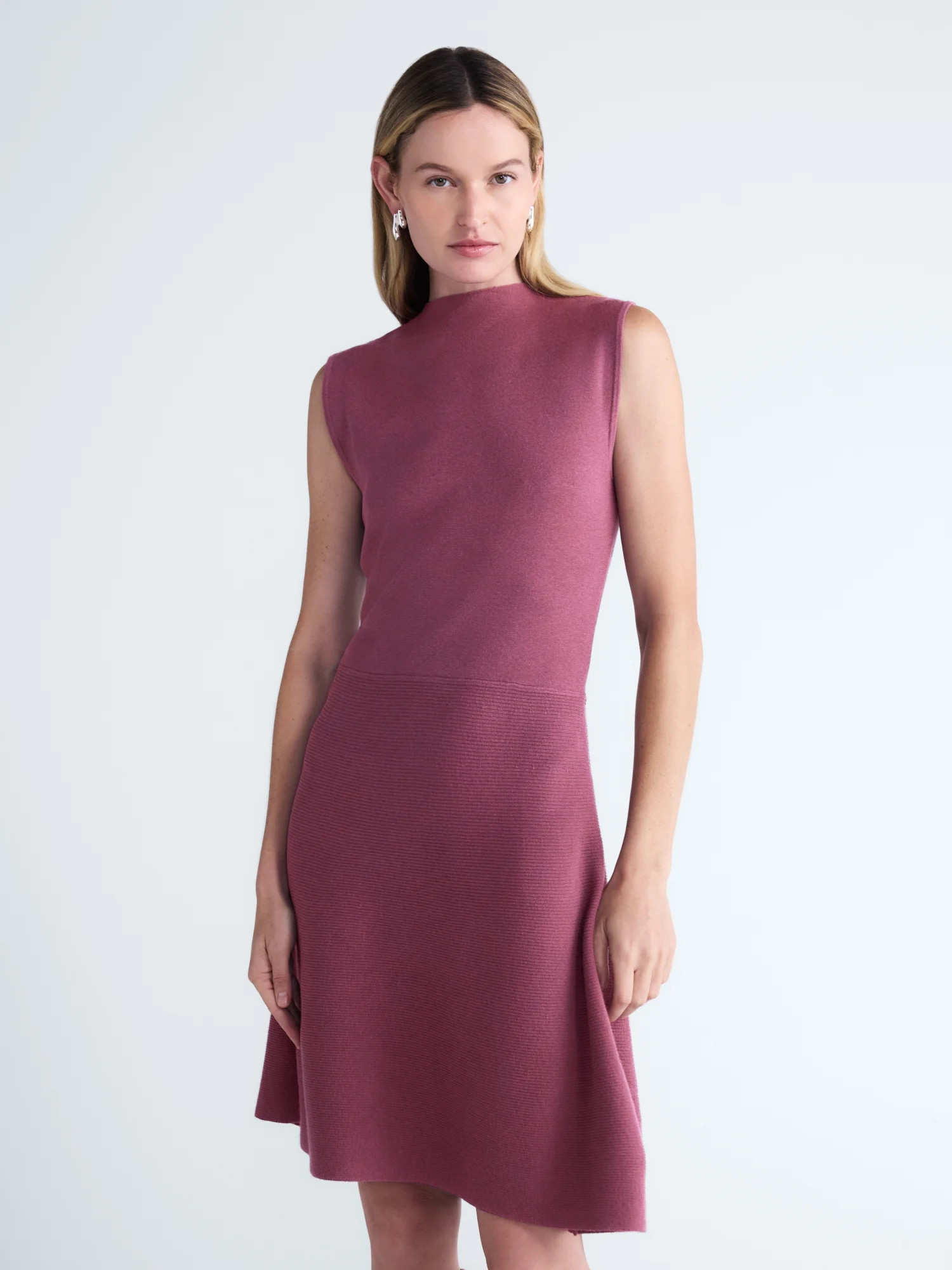 Scoop Women’s and Women's Plus Sleeveless Mock Neck Mini Dress, Sizes XS-4X | Walmart (US)