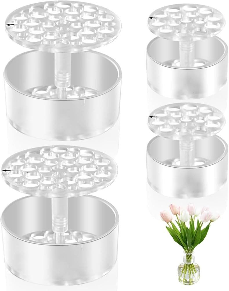 4 Spiral 360\u00b0 Rotating Ikebana Stem Holder, Spiral Grid for Flowers | Amazon (US)