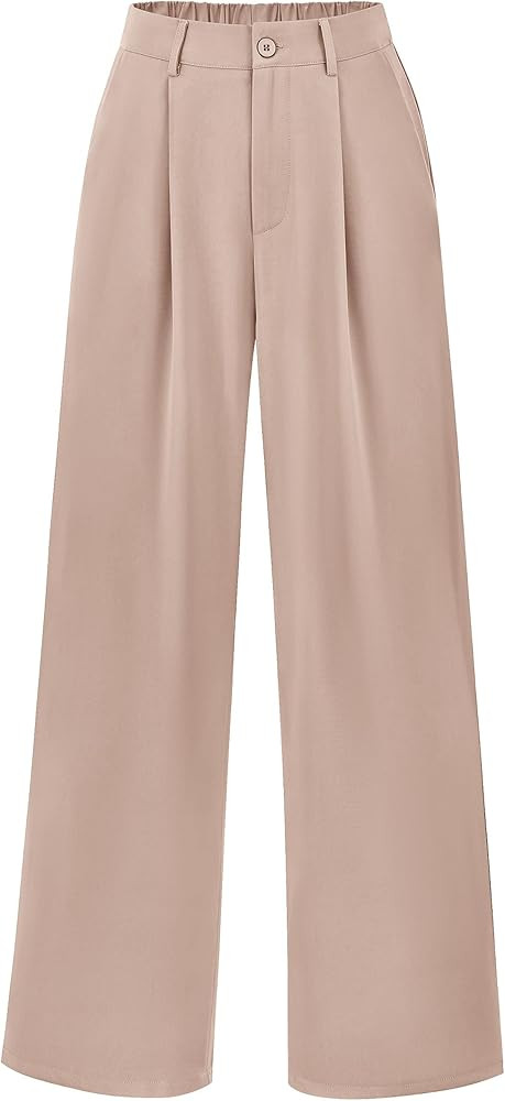PRETTYGARDEN Wide Leg Pants for Women Trendy 2025 Fall High Waisted Business Casual Outfits Work ... | Amazon (US)