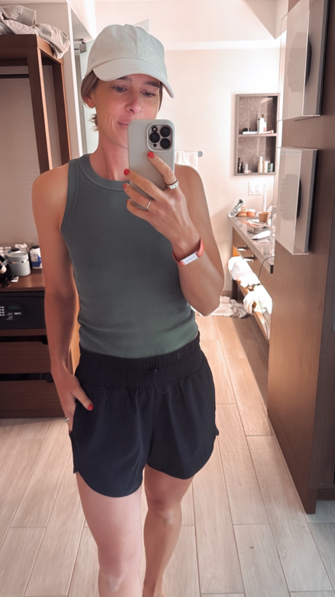 I have this cotton tank in 3 colors- so good and on sale for $6.49 right now!!

#LTKSummerEdit #LTKActive