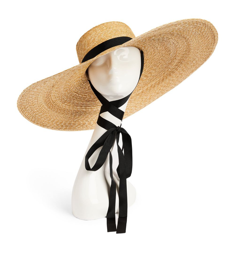 Straw Maxi Boater Hat | Harrods