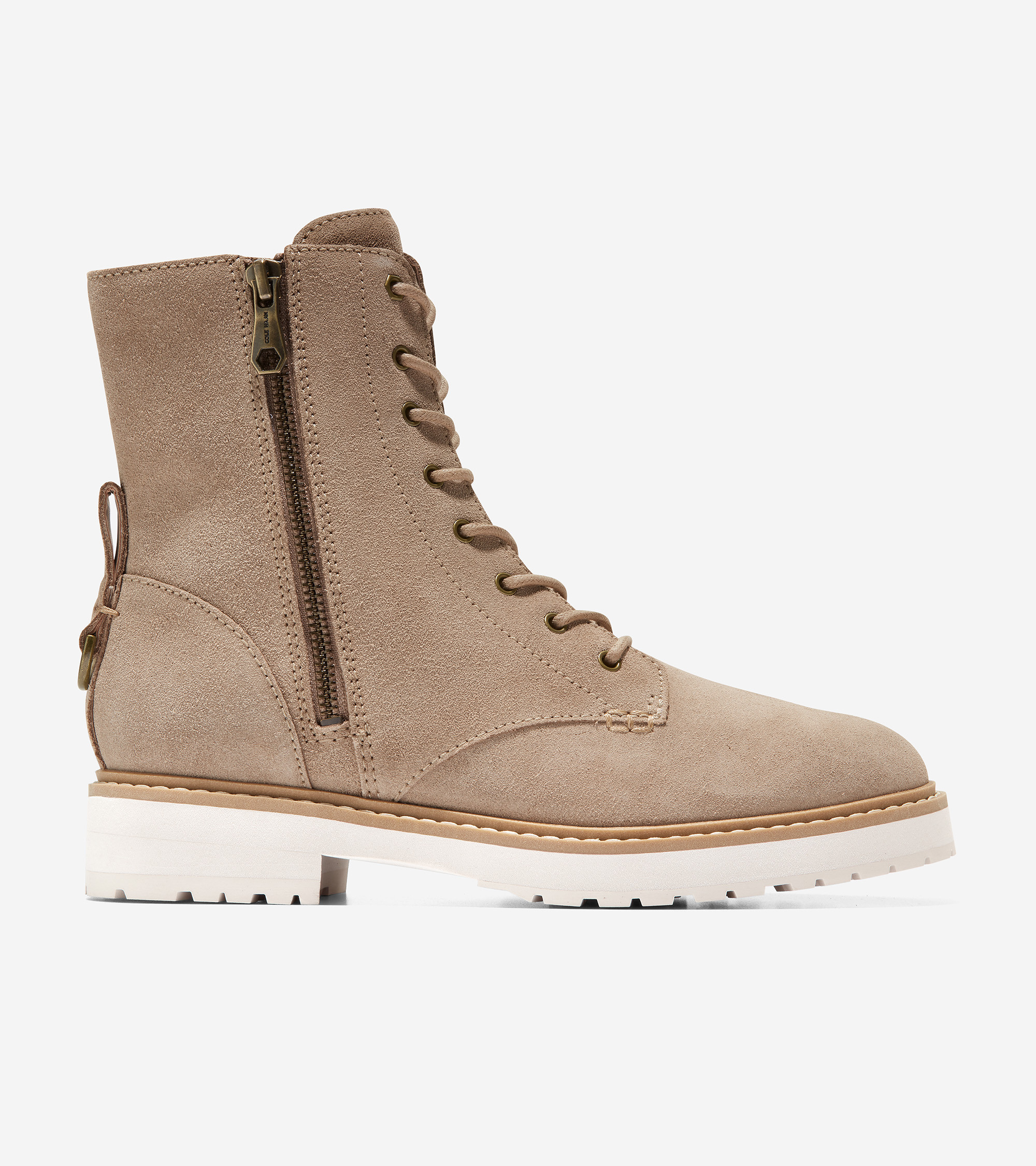 Women's Women's Greenwich Lace-Up Bootie in Latte-Antique Brass | Cole Haan | Cole Haan (US)