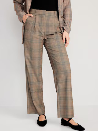 Extra High-Waisted Pleated Taylor Trouser Wide-Leg Pants for Women | Old Navy (US)