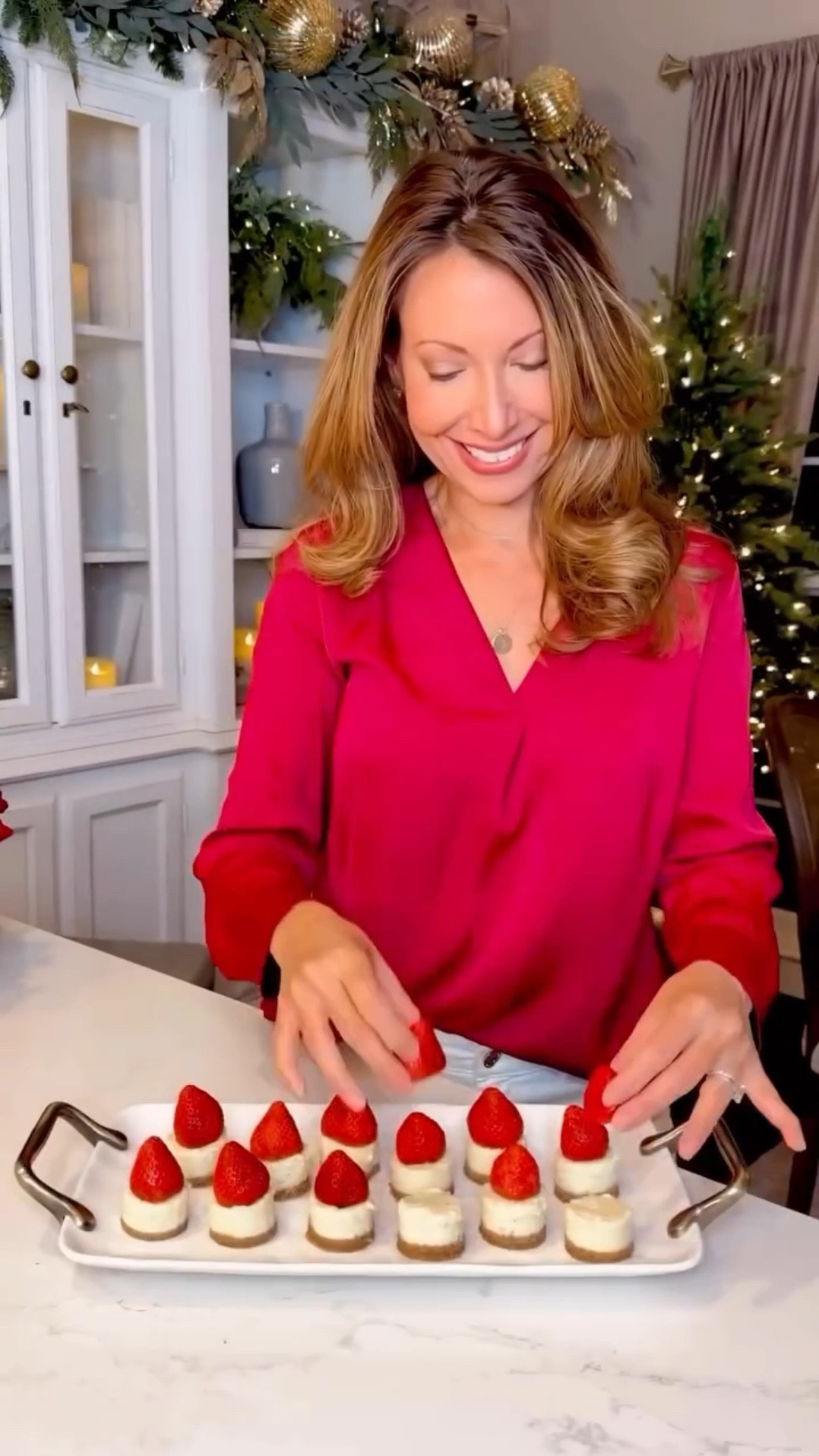 Holiday Cheesecake Desserts ❤️ I created two different half homemade cheesecake themed desserts using 1 store bought cheesecake for both the fruit and chocolate lover on your guest list! Perfect for your holiday dessert table this year! 

#LTKSeasonal #LTKParties #LTKHoliday