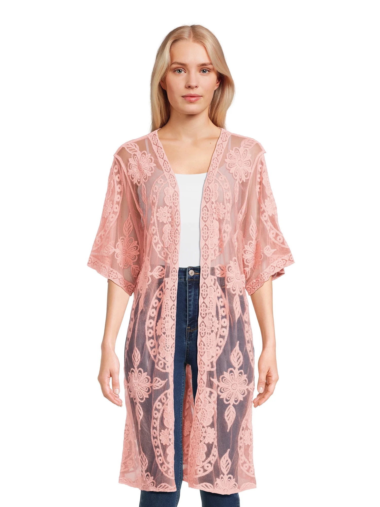 Time and Tru Women's Lace Layering Piece, S/M, Blush - Walmart.com | Walmart (US)