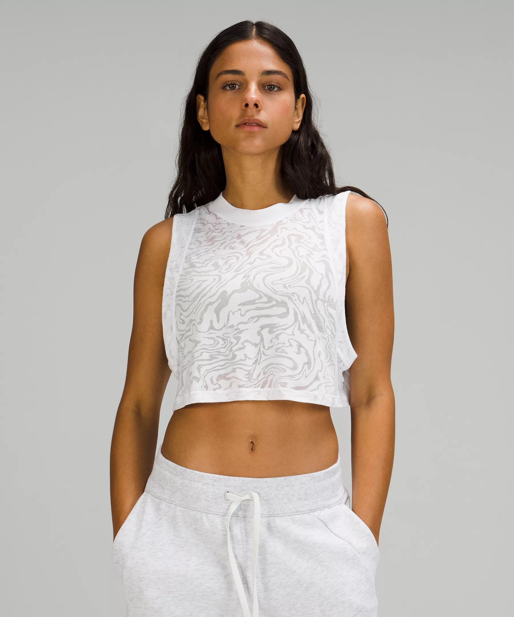 All Yours Crop Tank Top Veil | Lululemon (US)