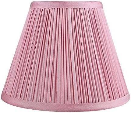 Urbanest Mushroom Pleated Softback Lamp Shade, Faux Silk, 5-inch by 9-inch by 7-inch, Pink, Spide... | Amazon (US)