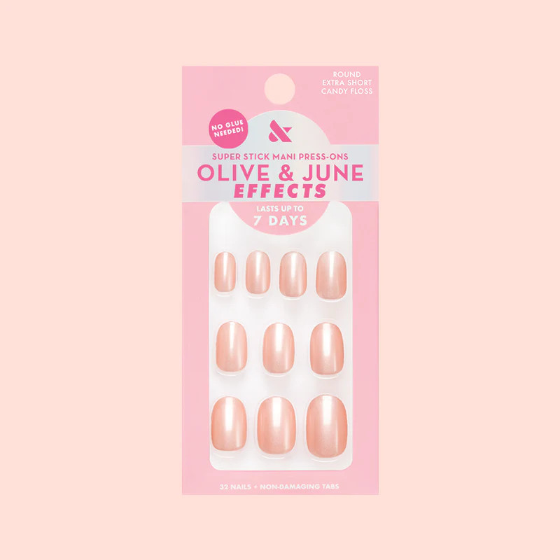 Candy Floss | Extra Short | Round - Tab Press-On | Olive & June