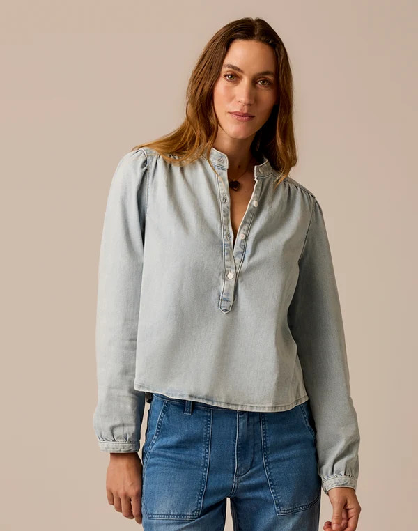 Marin Lightweight Denim Top: Savannah | Carve Designs