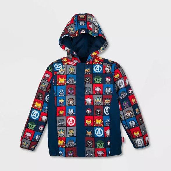 Boys' Marvel Rain Jacket - Blue - Disney Store | Target