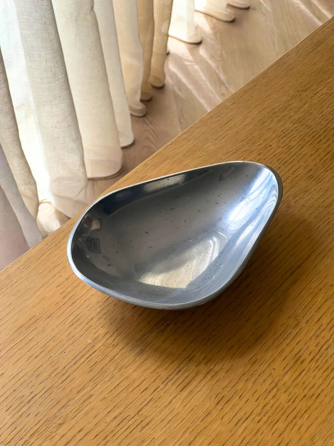 Vintage chrome catch-all bowl, mid century modern aesthetic jewelry holder, coffee table decor, f... | Etsy (US)